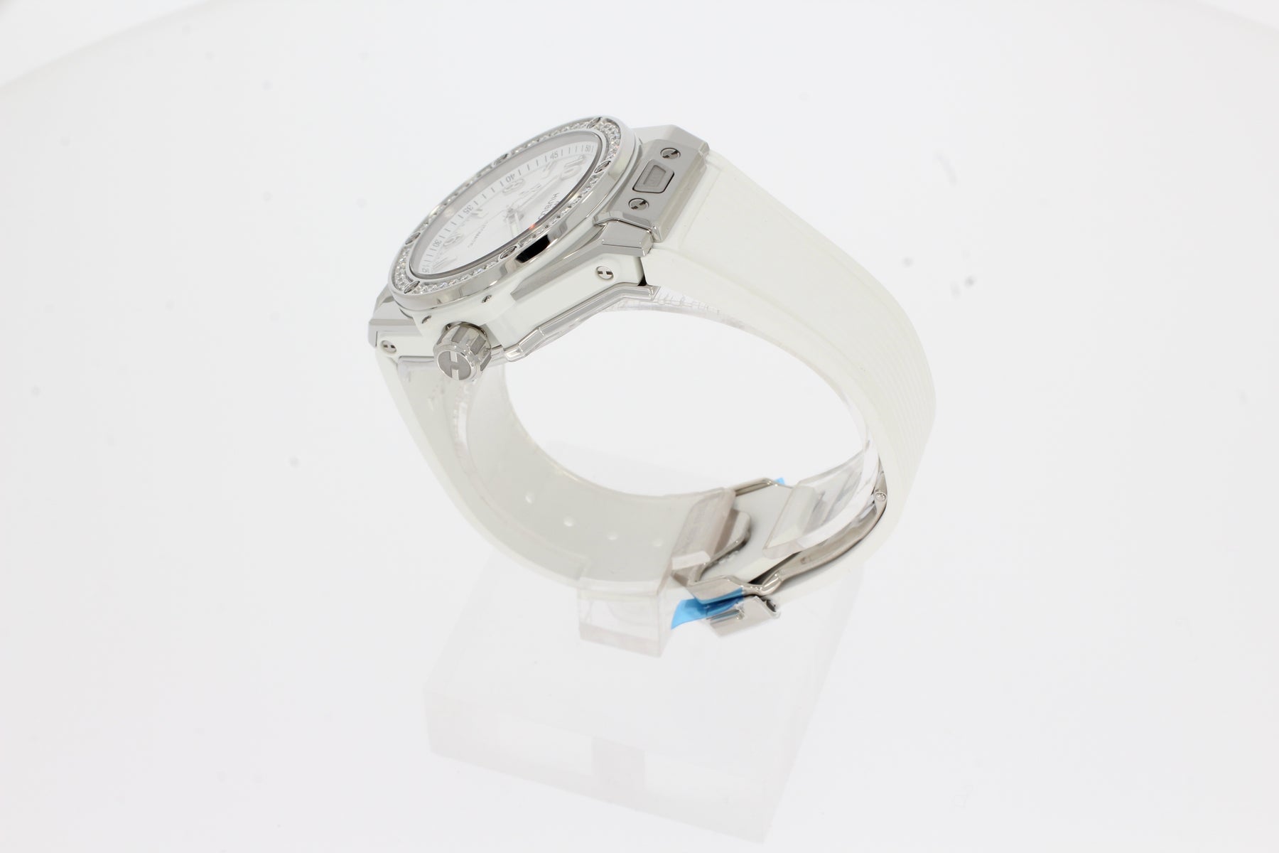 Hublot BIG BANG ONE CLICK STEEL WHITE DIAMONDS 39mm 465.SE.2010.RW.1204 ladies watch stainless steel white rubber