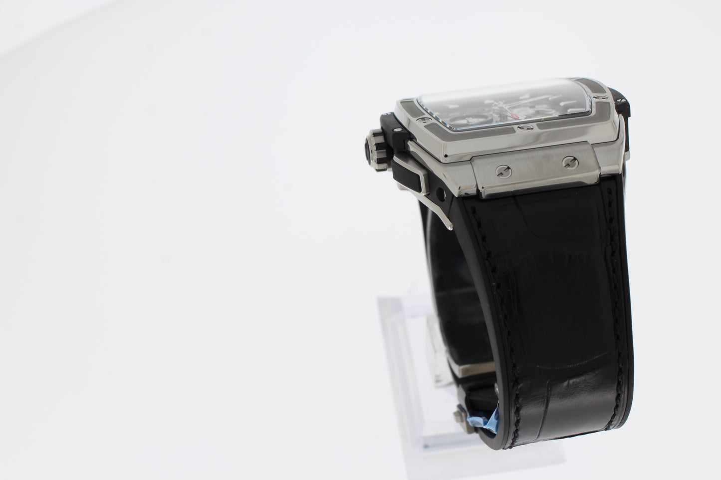 Hublot Spirit of Big Bang Titanium 45mm 601.NX.0173.LR Titan Automatik Herren Uhr schwarz Kautschuk