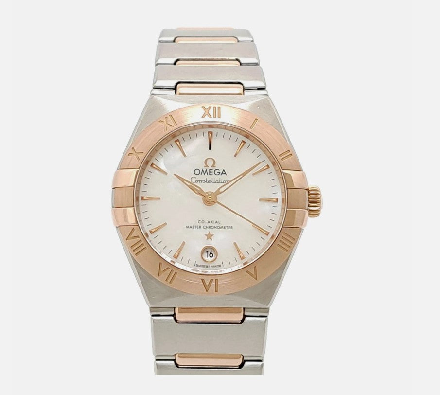 Omega Constellation 28 mm, Stahl ‑ Sedna™‑Gold mit Stahl‑ und Sedna™‑Goldband 13120292005001