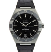 Omega Constellation 41 mm, Stahl mit Lederarmband 13133412101001