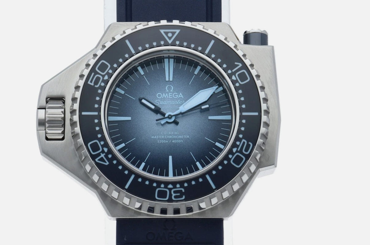 Seamaster Ploprof 1200M 55 x 45 mm, O‑MEGASTEEL mit Kautschukband 227.32.55.21.03.001