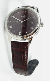Omega De Ville Prestige 41 mm, Stahl mit Lederarmband 43413412011001