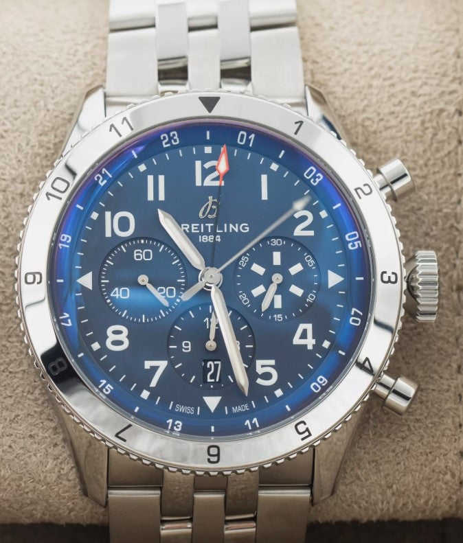 Breitling Classic AVI Super AVI B04 Chronograph GMT 46 Tribute to Vought F4U Corsair AB04451A1C1A1