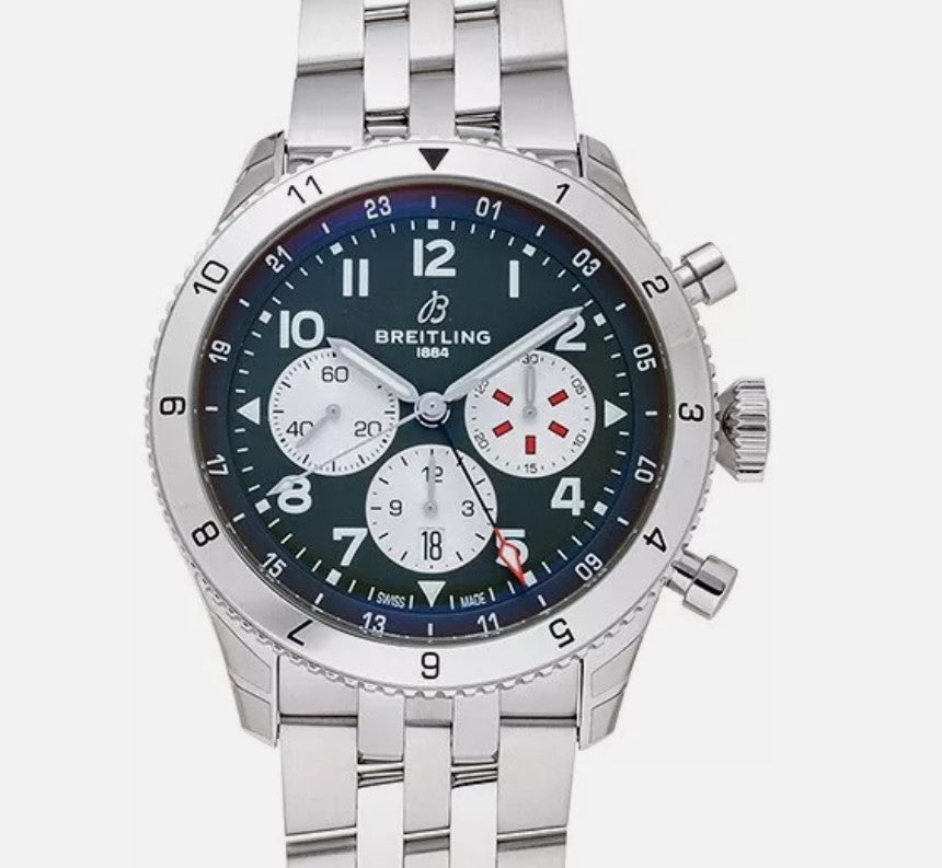 Breitling Classic AVI Super AVI B04 Chronograph GMT 46 Curtiss Warhawk  AB04452A1L1A1