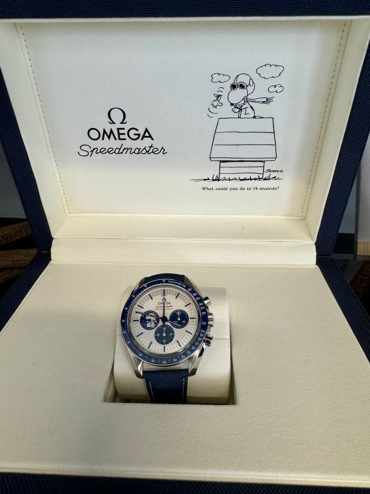 Omega Speedmaster Jubiläumsreihen 42 mm, Stahl mit Beschichtetem Nylonarmband „Silver Snoopy Award“ 310.32.42.50.02.001