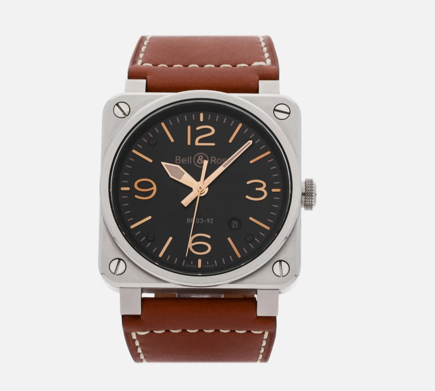 Bell & Ross NEW BR 03-92 GOLDEN HERITAGE BR0392-GH-ST/SCA