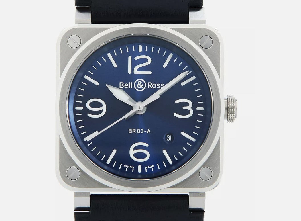 Bell & Ross BR-03 Blue Steel BR03A-BLU-ST/SCA