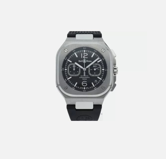 Bell &amp; Ross Instruments Br 05 Chrono Black Men's Watch BR05C-BL-ST/SRB