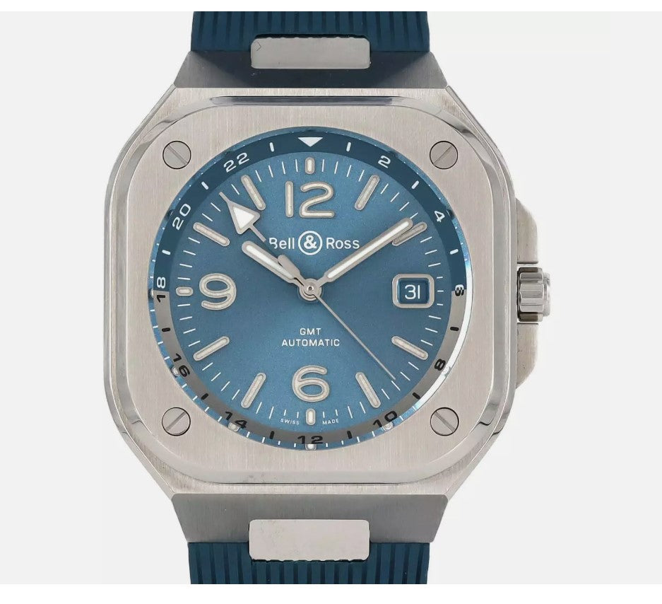 Bell & Ross BR-05 GMT Sky Blue 41 MM BR05G-PB-ST/SRB