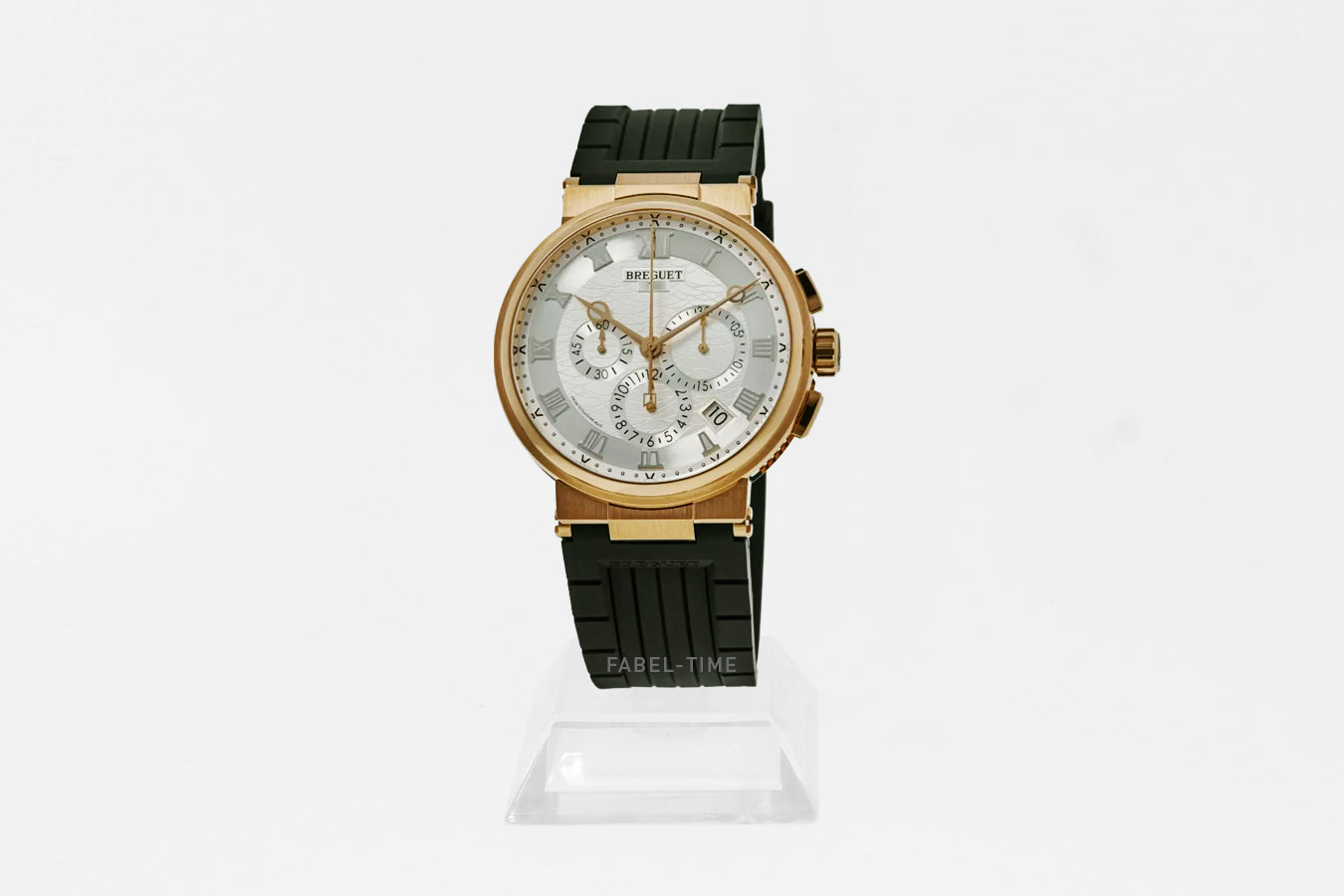 Breguet Marine Chronographe 5527 5527BR/12/5WV Automatik 42.3 mm 18K Roségold, 10 bar, Herrenuhr mit Kautschukarmband