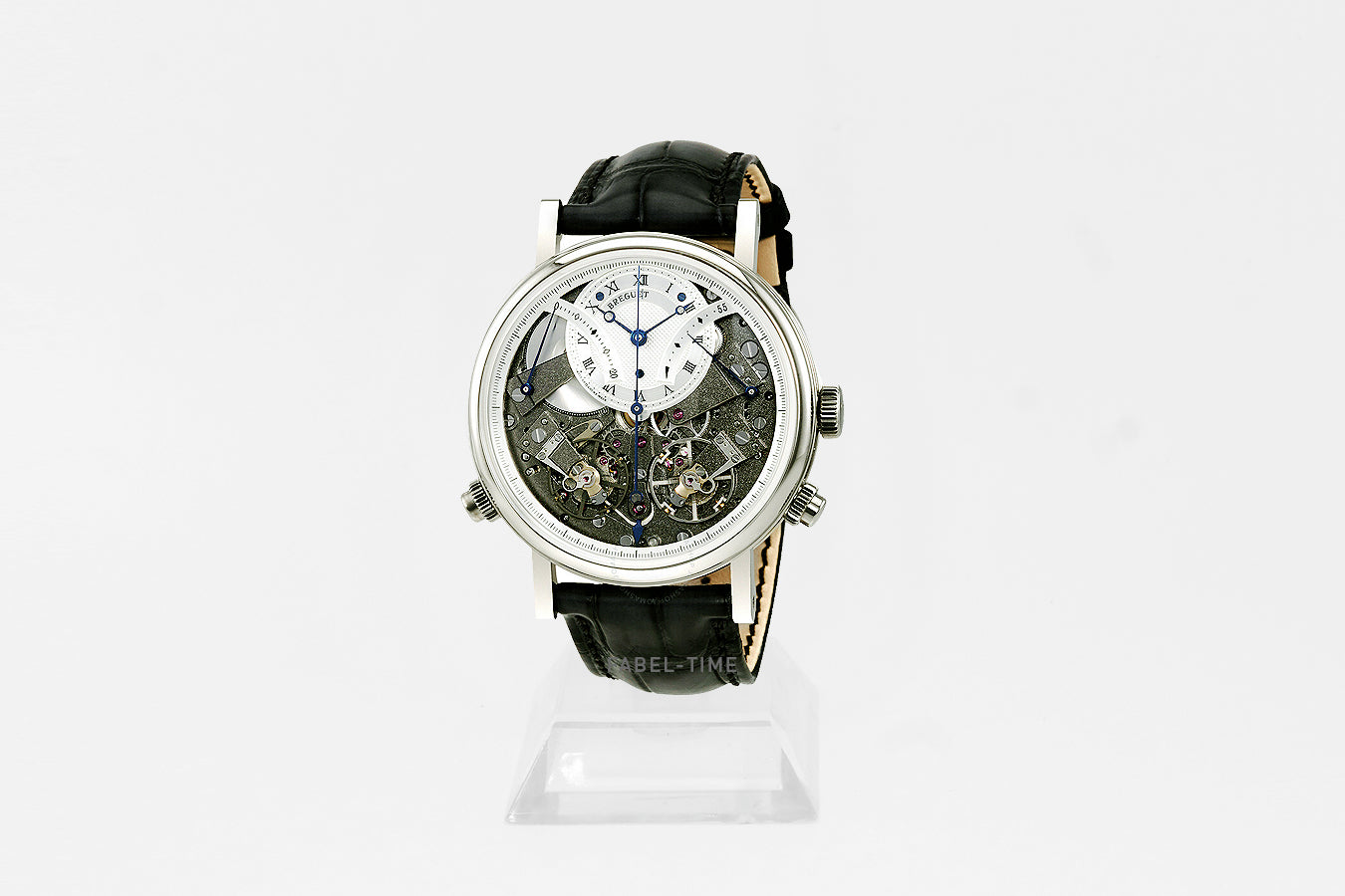 Breguet Tradition Chronographe 7077 7077BB/G1/9XV Herren Uhr manuel, 18K Weißgold 44 mm, Alligator Armband schwarz, Unabhängiger Chronograph, Gangreserve,#