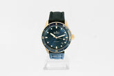 Blancpain Fifty Fathoms Bathyscaphe Automatic 5000-36S40-O52A Automatik 43 mm Gold,  Blaues Zifferblatt,  Segeltuch Armband