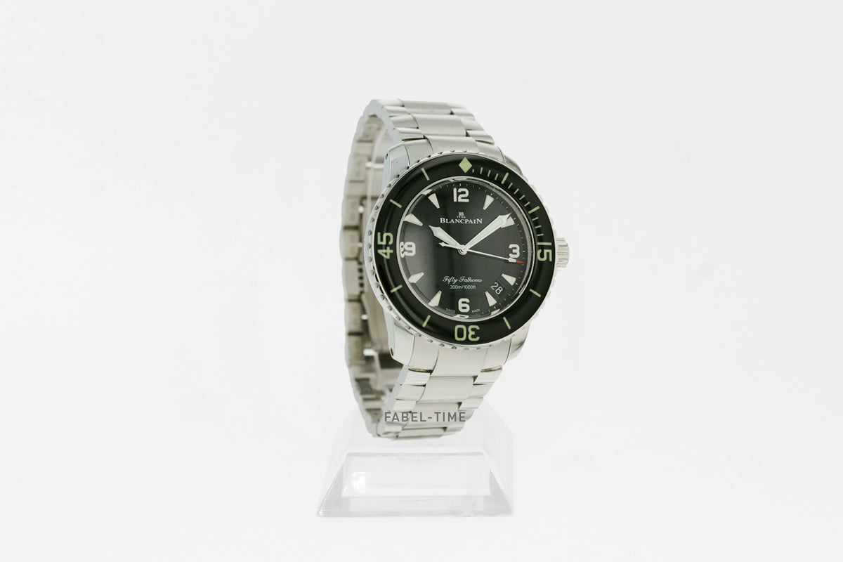Blancpain FIFTY FATHOMS CHRONOGRAPHE FLYBACK  5015-1130-71S schwarz 45.00 mm Edelstahl Automatik Herrenuhr