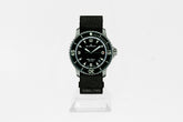 Blancpain Fifty Fathoms Automatic 5015-12B30-NABA schwarz 45 mm Titan, NATO Armband mit Dornschließe