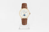 Blancpain Villeret Quantième Phases De Lune Automatic 6106-2987-55A  29.20 mm Rotgold, Opalin, Alligatorleder Armband