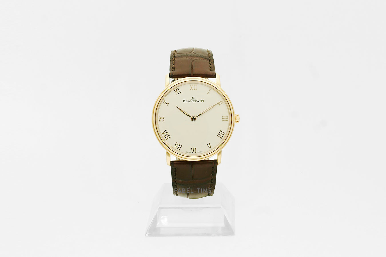 Blancpain Villeret Ultraplate 6605-3642-55A Rotgold 39.70 mm, Opalin, Alligatorleder Dornschließe