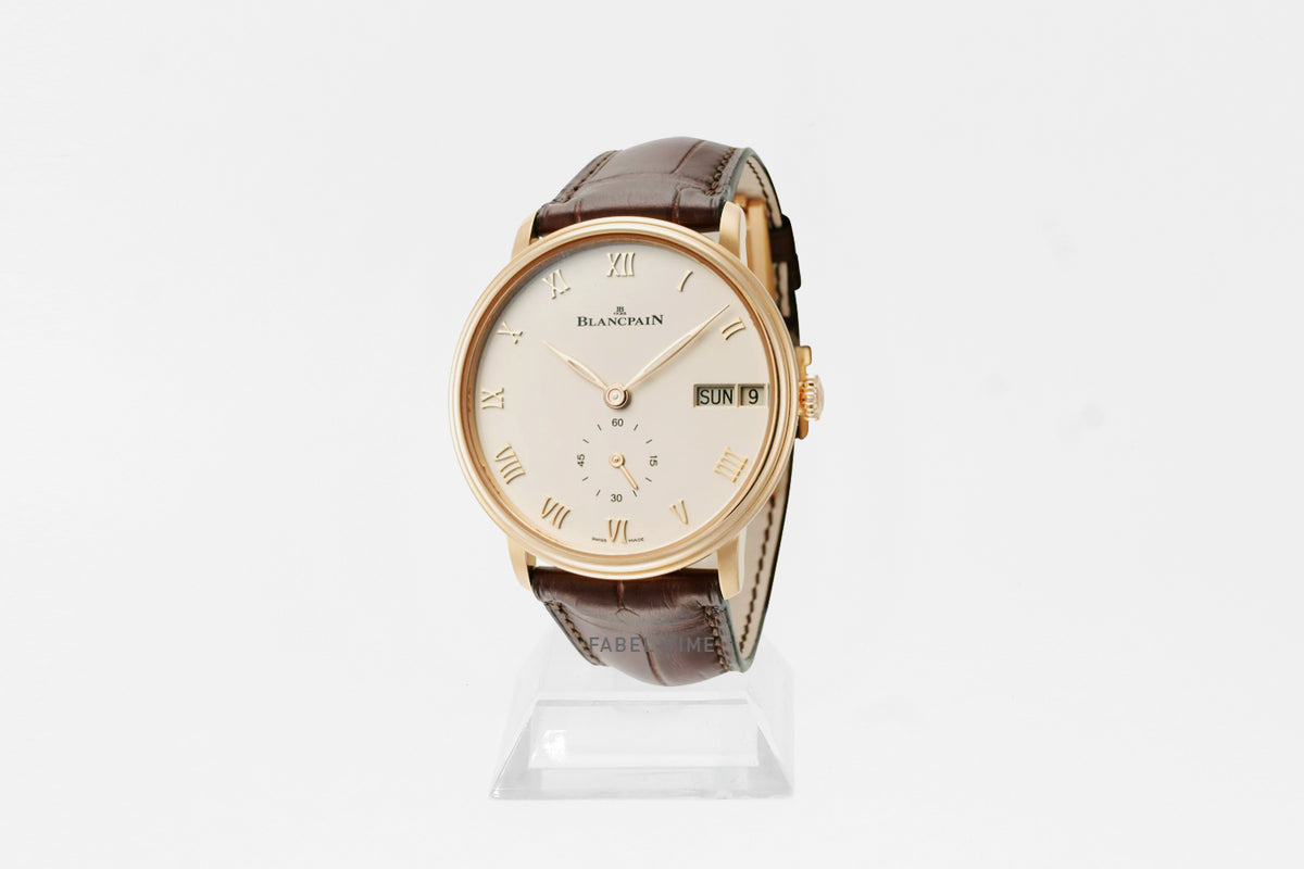 Blancpain Villeret 6652-3642-55B Automatik 40.50 mm Rotgold, Opaln, Alligatorleder Armband