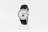 Blancpain Villeret QUANTIÈME COMPLET 6654A-1127-55B weiß Automatik 40 mm Stahl, Alligatorleder Armband mitFaltschließe