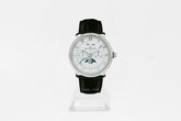 Blancpain Villeret Complete Calendar CHRONOGRAPHE MONOPOUSSOIR Villeret 6685 1127 55B  weiß Automatik 40.30 mm Stahl Alligatorleder