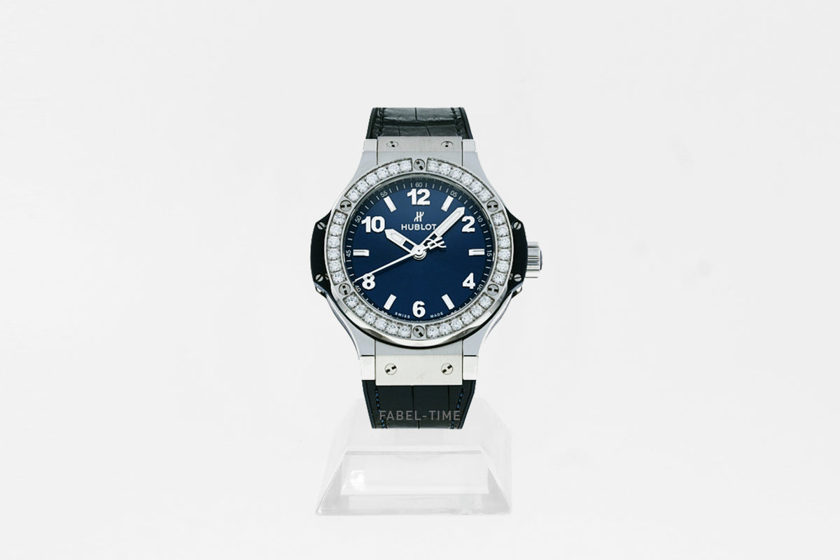 Hublot BIG BANG STEEL BLUE DIAMONDS 38mm 361.SX.7170.LR.1204 stainless steel blue