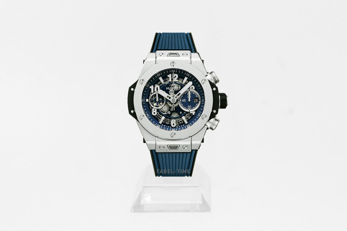 Hublot Big Bang Unico Titanium Blue 44mm Automatic Chronograph 421.NX.5170.RX Men's Watch Titanium Blue Rubber