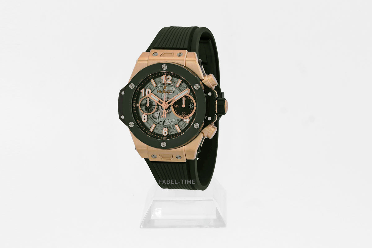 Hublot BIG BANG UNICO KING GOLD CERAMIC 42mm 441.OM.1181.RX Men's Watch Gold Black Rubber