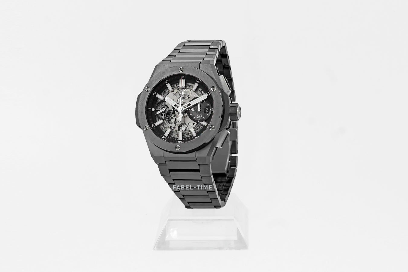 Hublot BIG BANG INTEGRATED BLACK MAGIC 42mm 451.CX.1170.CX Herren Uhr + Armband aus schwarzem Keramik  nv.