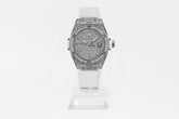 HUBLOT BIG BANG ONE CLICK STEEL WHITE FULL PAVÉ 33mm 485.SE.9000.RW.1604 Ladies Watch