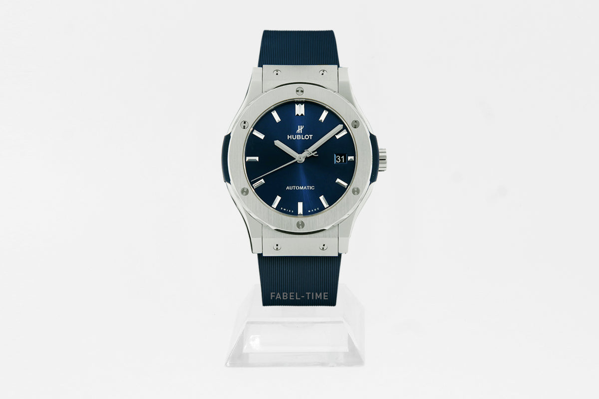 HUBLOT CLASSIC FUSION TITANIUM BLUE 45mm 511.NX.7170.RX Men's Watch