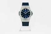 HUBLOT CLASSIC FUSION TITANIUM BLUE 45mm 511.NX.7170.RX Men's Watch