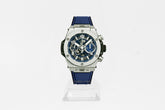 HUBLOT BIG BANG UNICO TITANIUM BLUE 42mm 441.NX.5171.RX Men's Watch Automatic Blue Rubber Strap