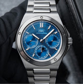 IWC Ingenieur Perpetual Calendar 41.6 mm Automatic Steel bracelet blue IW344903