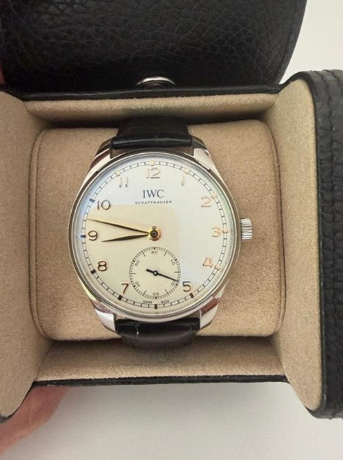 IWC PORTUGIESER AUTOMATIC 40 IW358303 Herrenuhr 40.4mm Edelstahl Gehäuse, Schwarz