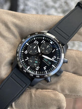 IWC Pilot’s Watch Performance Chronograph 41 Mercedes-AMG PETRONAS Formula One™ Team IW388306 with black rubber strap with EasX-CHANGE® replacement system