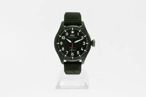 IWC Big Pilot "top Gun" 43 Automatic Ceramic 43.8 mm IW329801 black with black fabric strap with EasX-CHANGE® replacement system