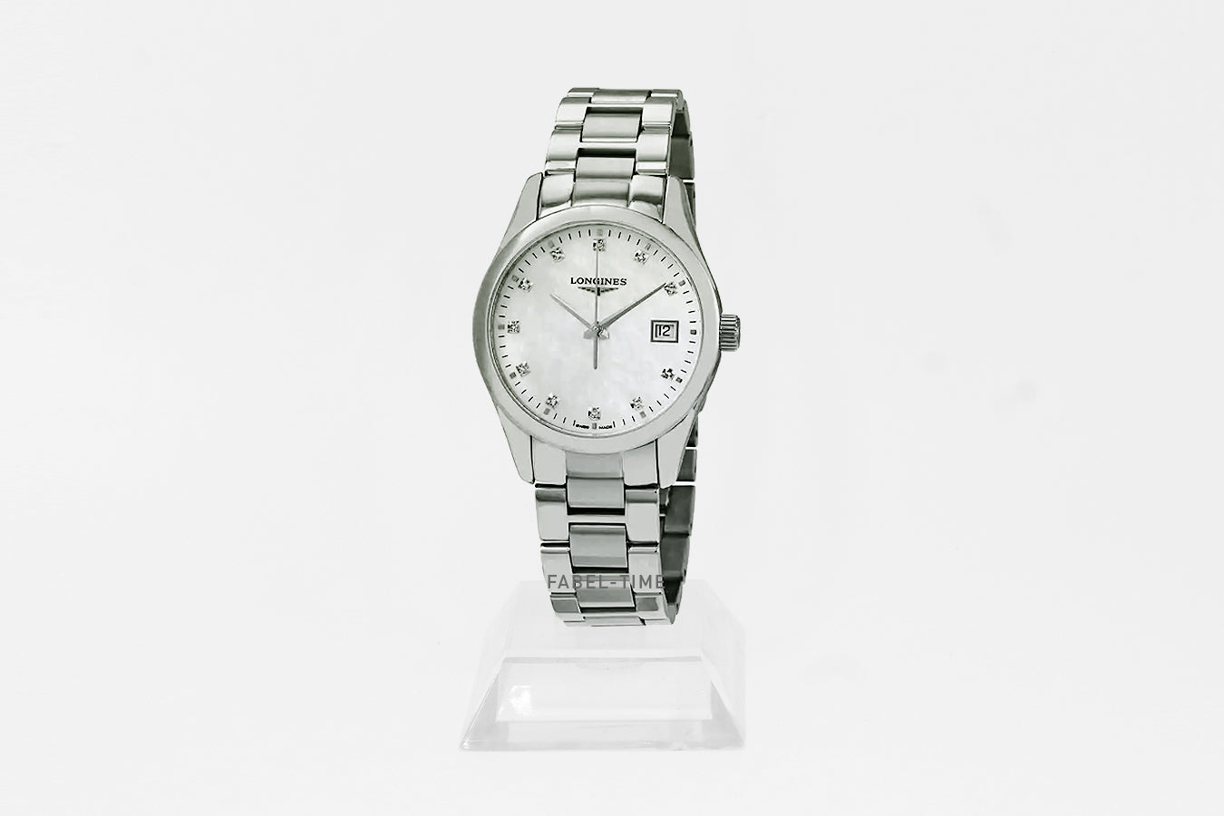 LONGINES CONQUEST CLASSIC L23864876 Quarz 34 mm Edelstahl, Weißes Perlmutt, L2.386.4.87.6