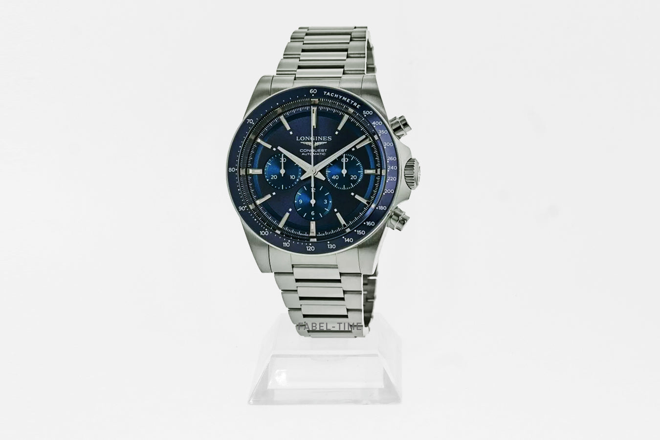 LONGINES CONQUEST CHRONOGRAPH L38354926 Automatik Edelstahl 42 mm, blaues Blau mit "Sonnenstrahl" Dekor L3.835.4.92.6