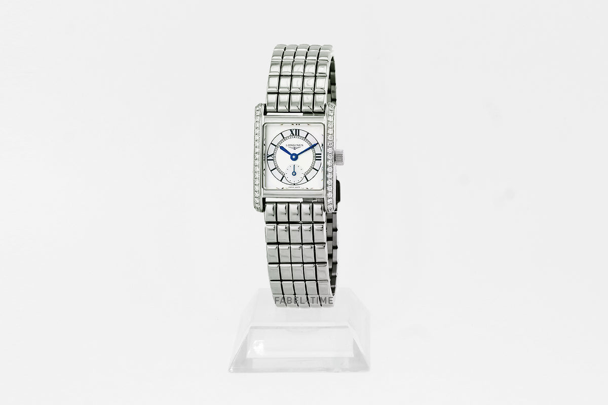 LONGINES MINI DOLCEVITA L52000756 Edelstahl 21.50x29mm Silber mit "Sonnenstrahl" Dekor L5.200.0.75.6