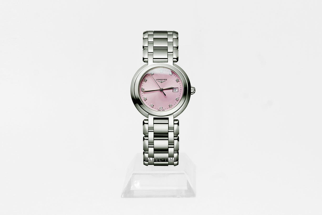 LONGINES PRIMALUNA L81224996  Edelstahl 30mm Pink mit Sonnenschliff L8.122.4.99.6