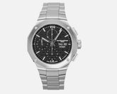 Baume & Mercier Riviera 10825 Automatikuhr, Chronograph, 41 mm Stahl Zwölfeckig, Schwarz, Sunray MOA10825