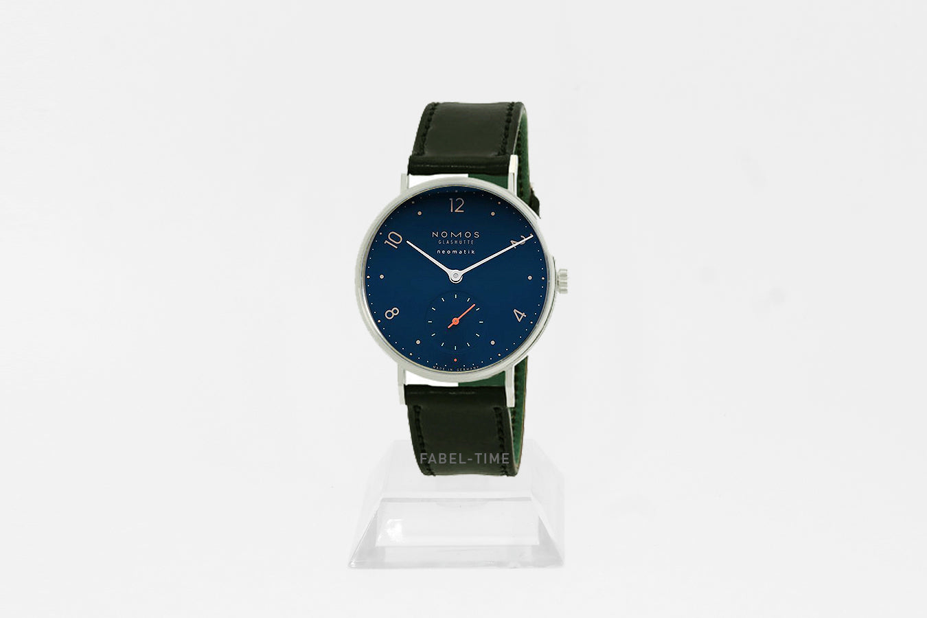 Nomos Minimatik 1205 nachtblau mit Saphirglasboden
