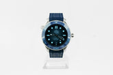 Omega Seamaster Diver 300M 42 mm, Stahl mit Kautschukband "Summer Blue" 21032422003002