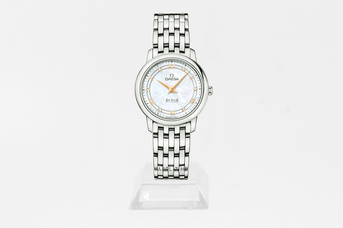Omega De Ville Prestige Quartz 424.10.27.60.55.001  Stahl 27.4 mm Damen Uhr