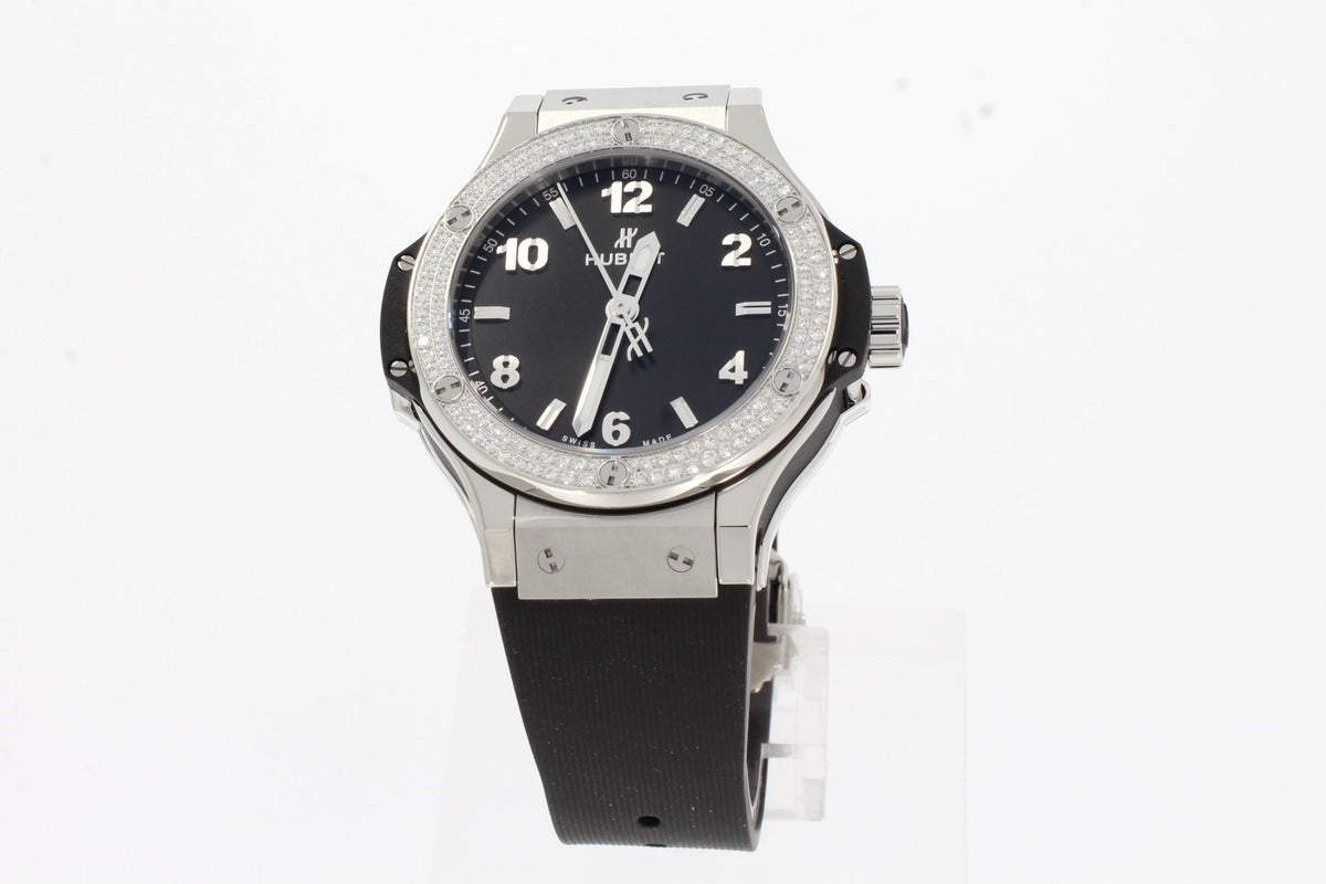 Hublot Big Bang 38mm Quartz Stainless Steel Mens Watch 361.SX.1270.RX.1104 Men's Watch Stainless Steel Black Rubber