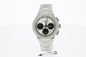 Baume & Mercier Riviera 10827 Automatikuhr, Chronograph, 41 mm Stahl Zwölfeckig, silber Argent noir, Sunray, MOA10827