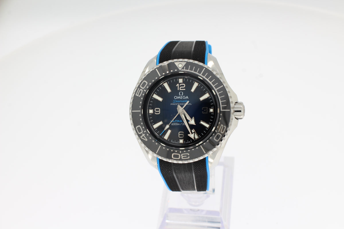 Omega SEAMASTER PLANET OCEAN 6000M 45.5MM, O‑MEGASTEEL WITH RUBBER STRAP 215.32.46.21.03.001