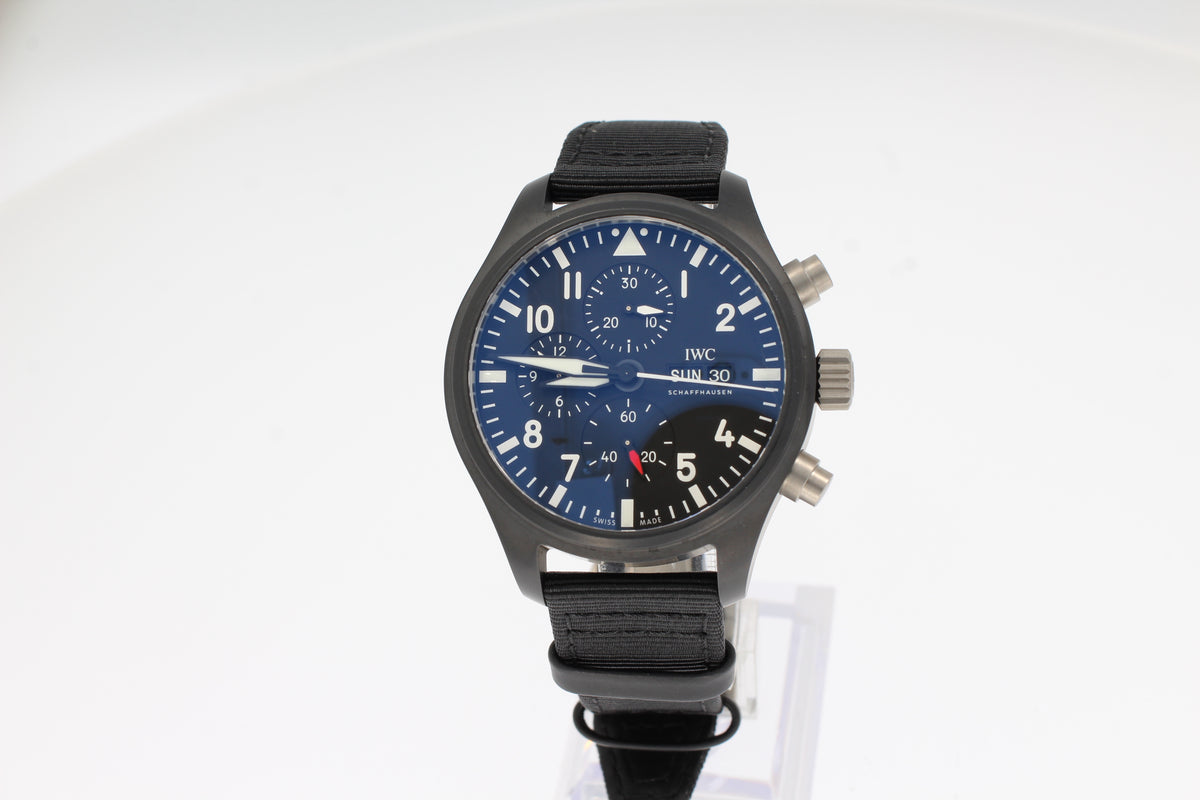 MONTRE D'AVIATEUR IWC CHRONOGRAPHE TOP GUN IW389101