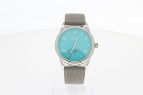 Nomos Club Campus 38 endless blue 724 Edelstahl 38.5 mm Handaufzug, gewölbtes Saphirglas,