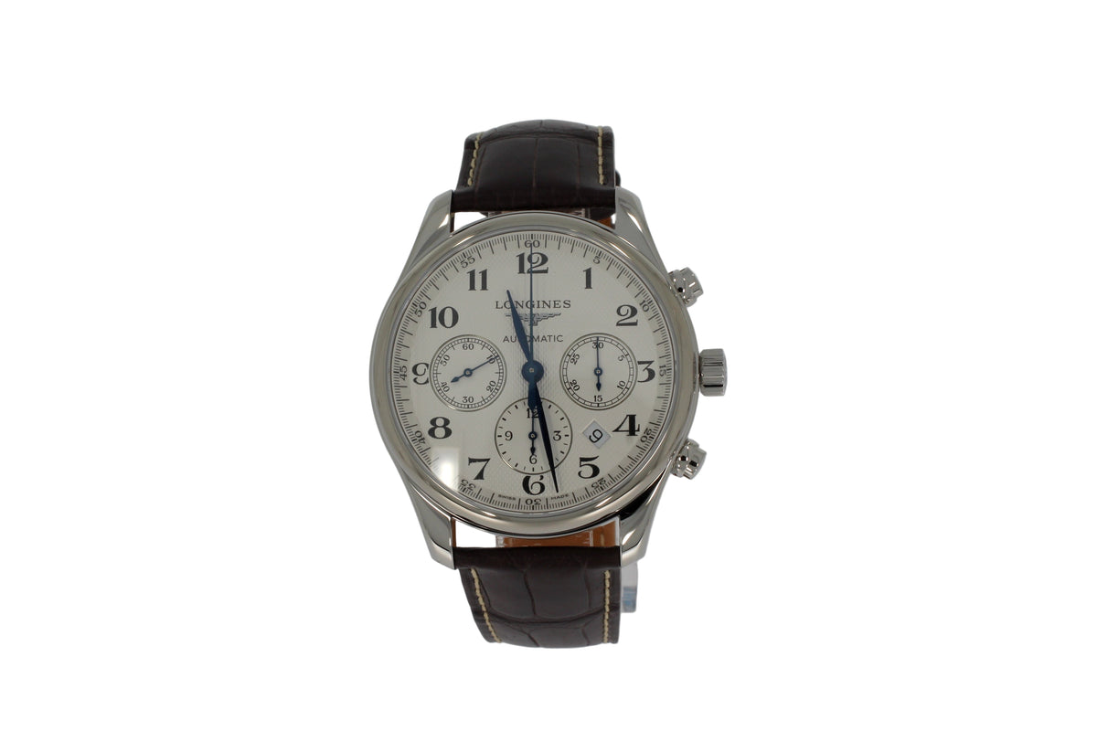 LONGINES MASTER COLLECTION CHRONOGRAPH, L27594783, Automatik Uhr, Ø 42.00 mm, Edelstahl.