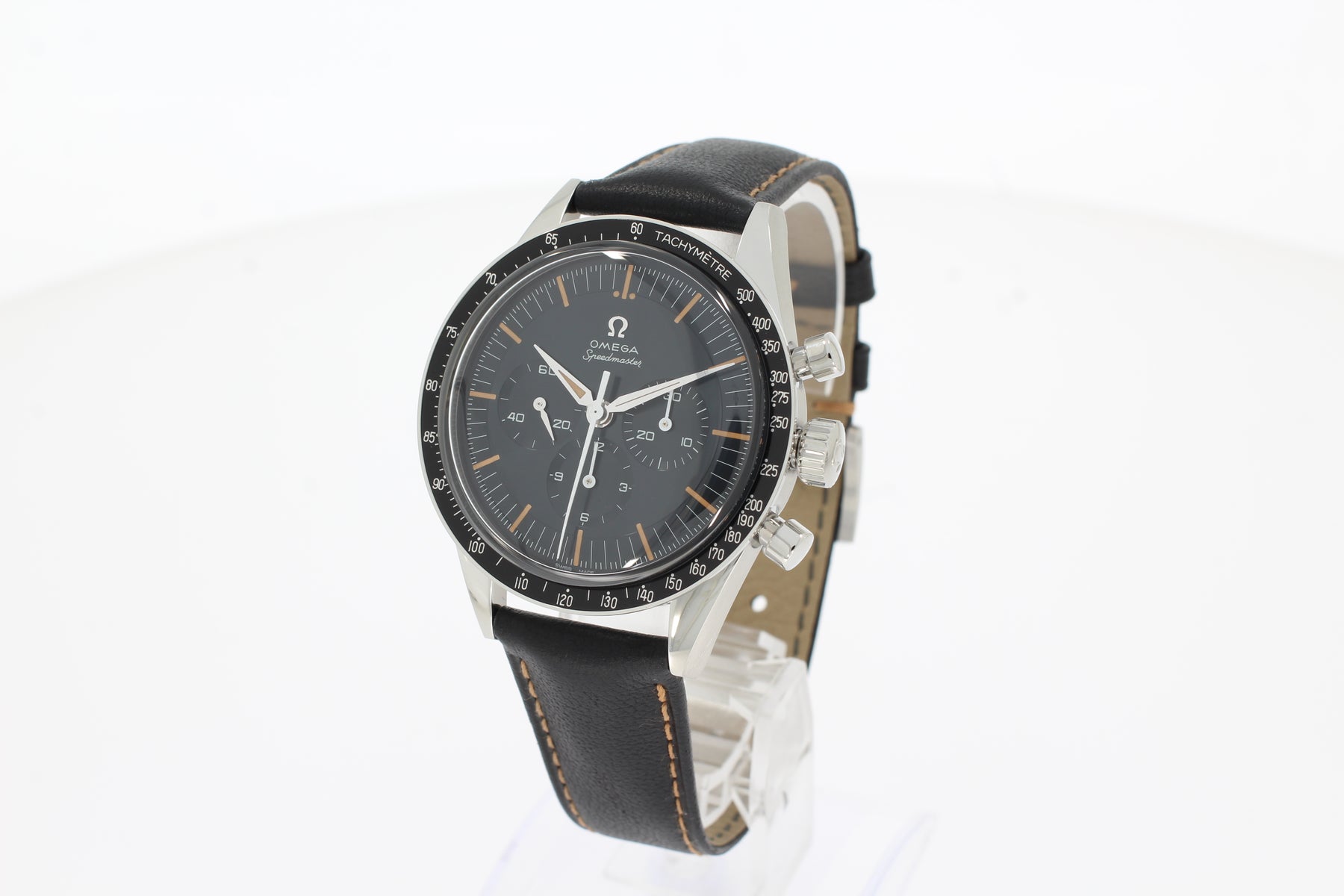 Omega Speedmaster First Omega in Space 39,7 mm, Stahl mit Lederarmband 310.32.40.50.06.001